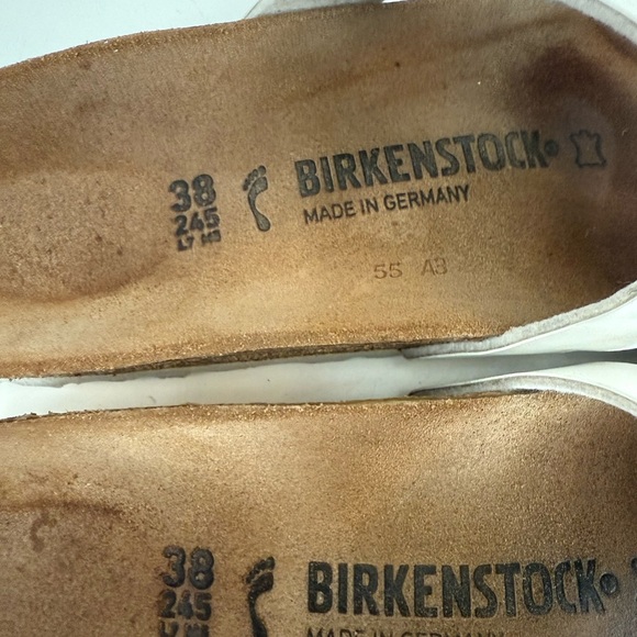 Birkenstock Women's White Cross-Strap Sandals - Picture 7 of 7